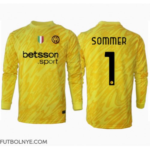 Camiseta Inter Milan Yann Sommer #1 Portero Visitante Equipación 2024-25 manga larga